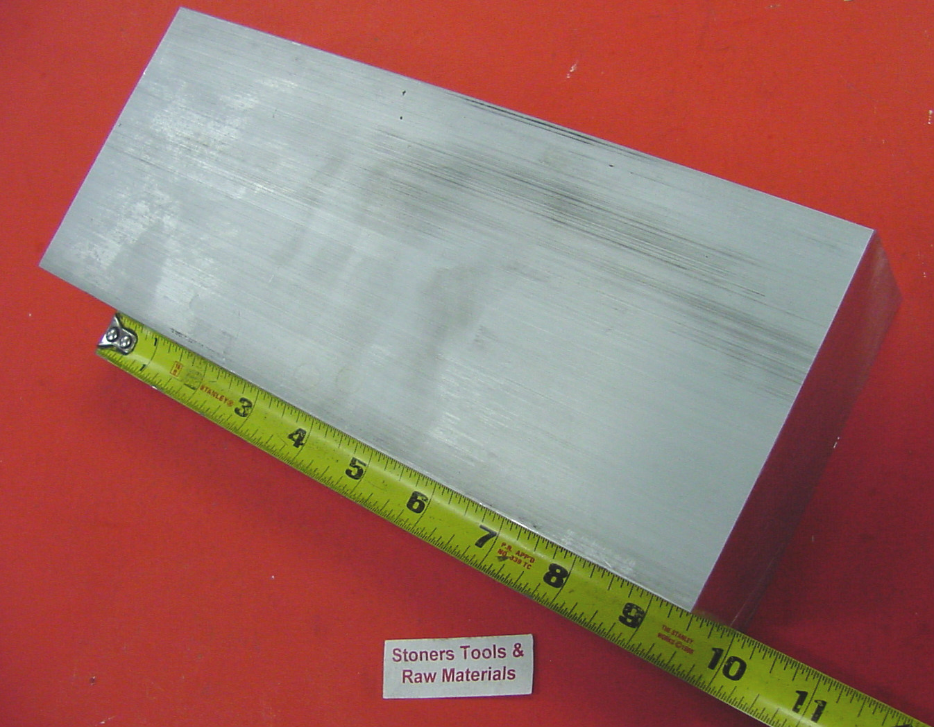 2″ X 4″ ALUMINUM 6061 FLAT BAR 9.5″ long Solid T6511 Extruded Mill Stock Cut New