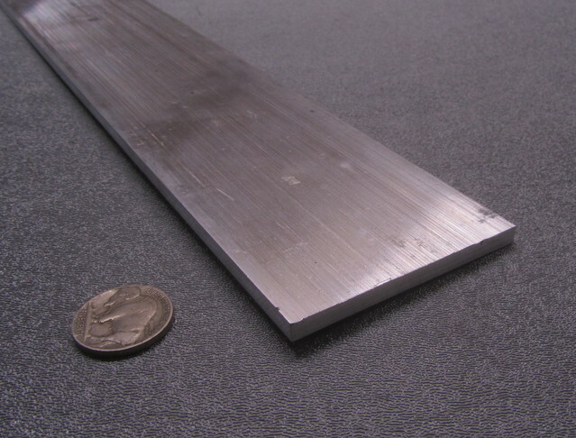 6061 T6511 Aluminum Bar, 3/16″ (.187″) Thick x 2 1/2″ Wide x 24″ Length