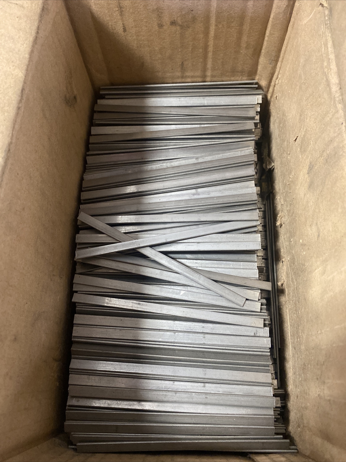 26 LBS 302 Stainless Steel Flat Bar Stock 0.062 X .250 Spring Temper Rolled Edge