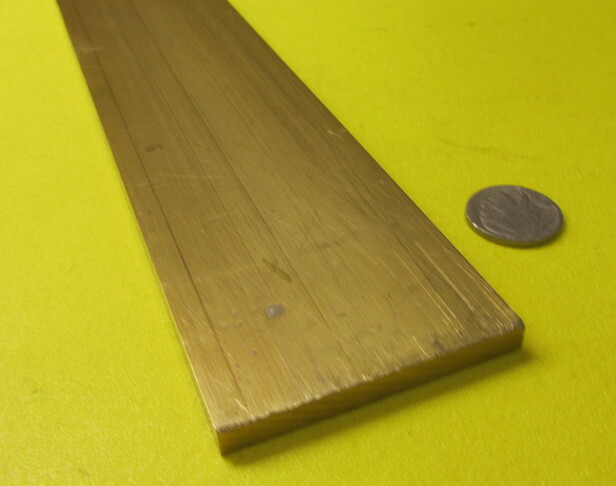 360 Brass Flat Bar 1/4″ Thick x 2 1/4″ Wide x 24.0″ Length