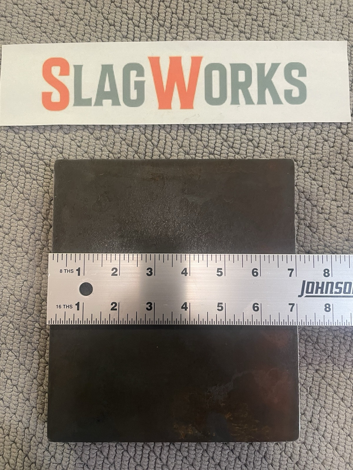 3/8x7x8 inch steel plate 7”x8” A36 Hot Roll Flat .375″ Thick