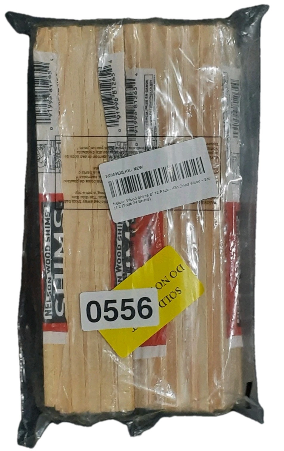 Wood Shims 8-In. Shims, High Performance Wood, 100% Kilm Dried. (2-Pk Lot) 24pcs