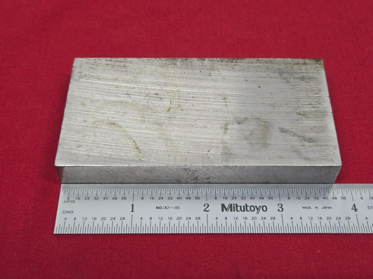D2 Tool Steel Block Billet 3.805″ L x 1.955″ W x 0.525″ Thick, 1 Lb 1.4 Oz.