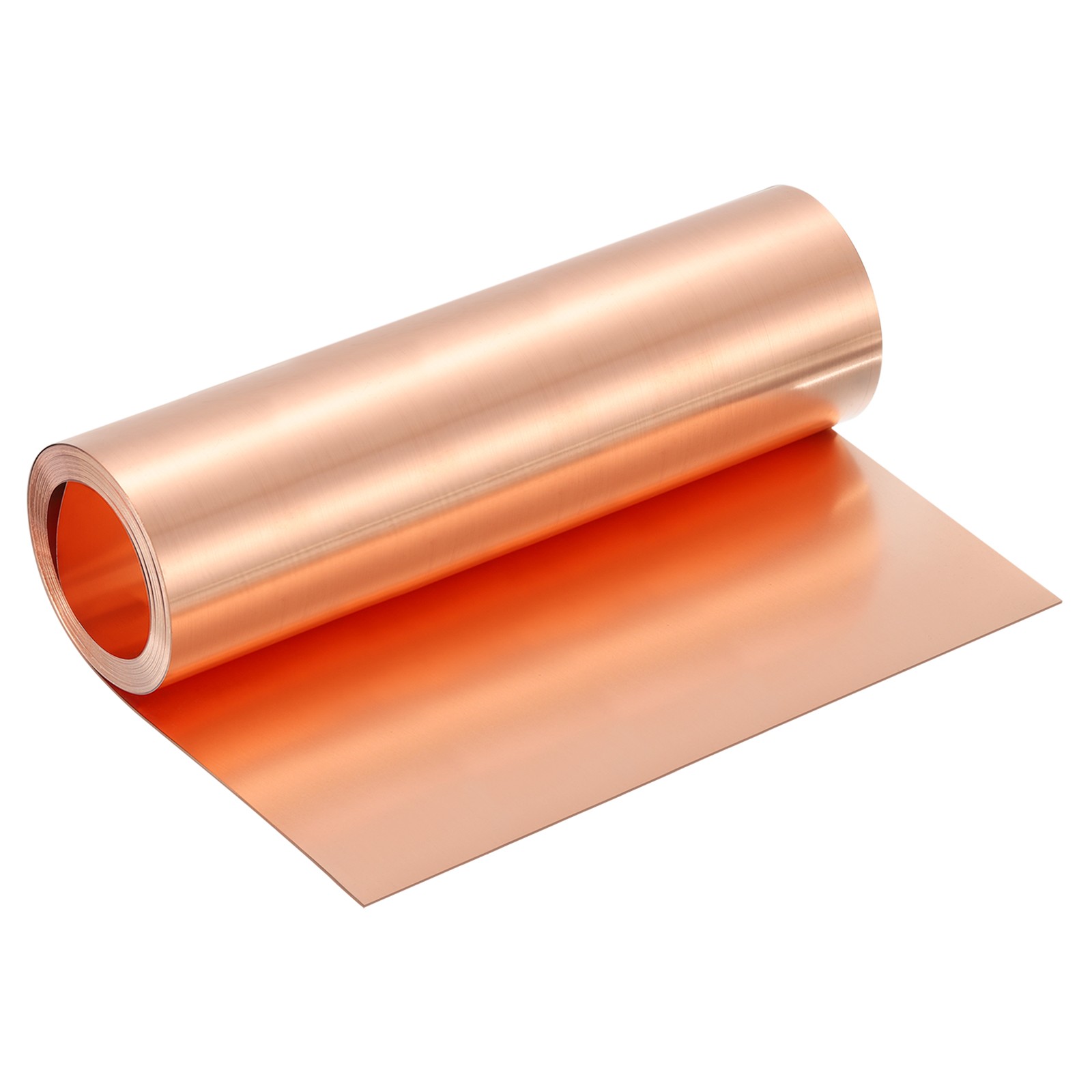 Pure Copper Sheet Roll, 0.4mm 26Ga Thick T2 10Ft x 10in Copper Strip for Craft