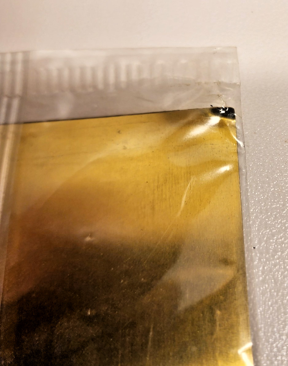 K&S Brass Sheet 10″x4″ .010 Thick Brass Sheets Hobby & Crafts Metal Sheet. READ!