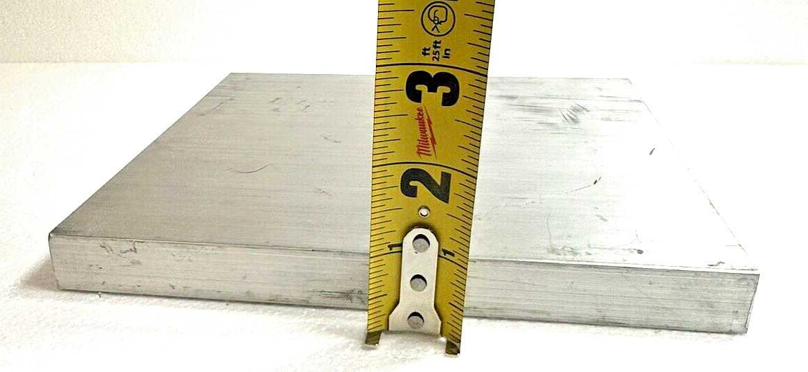 High Strength 6061 Aluminum Plate 8in x8in x3/4in Thickness