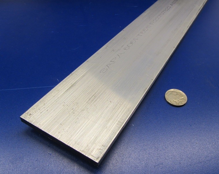 6061 T651 Aluminum Bar, 1/4″ (.250″) Thick x 2 3/4″ Wide x 36″ Length