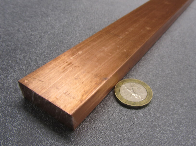 110 Copper Bar H02, 1/2″ Thick x 1 1/2″ Wide x 2 Ft Length