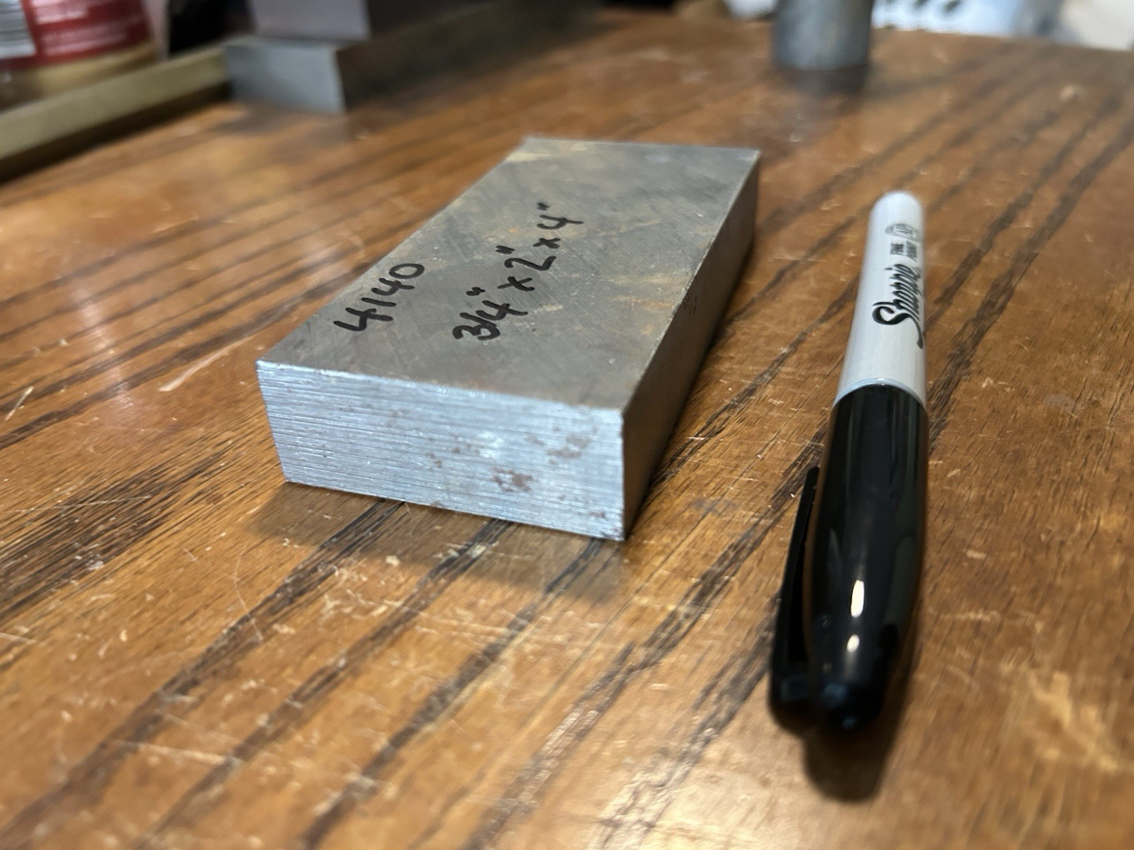3/4″ x 2″ x 4″, 4140 tool steel flat stock, machine stock