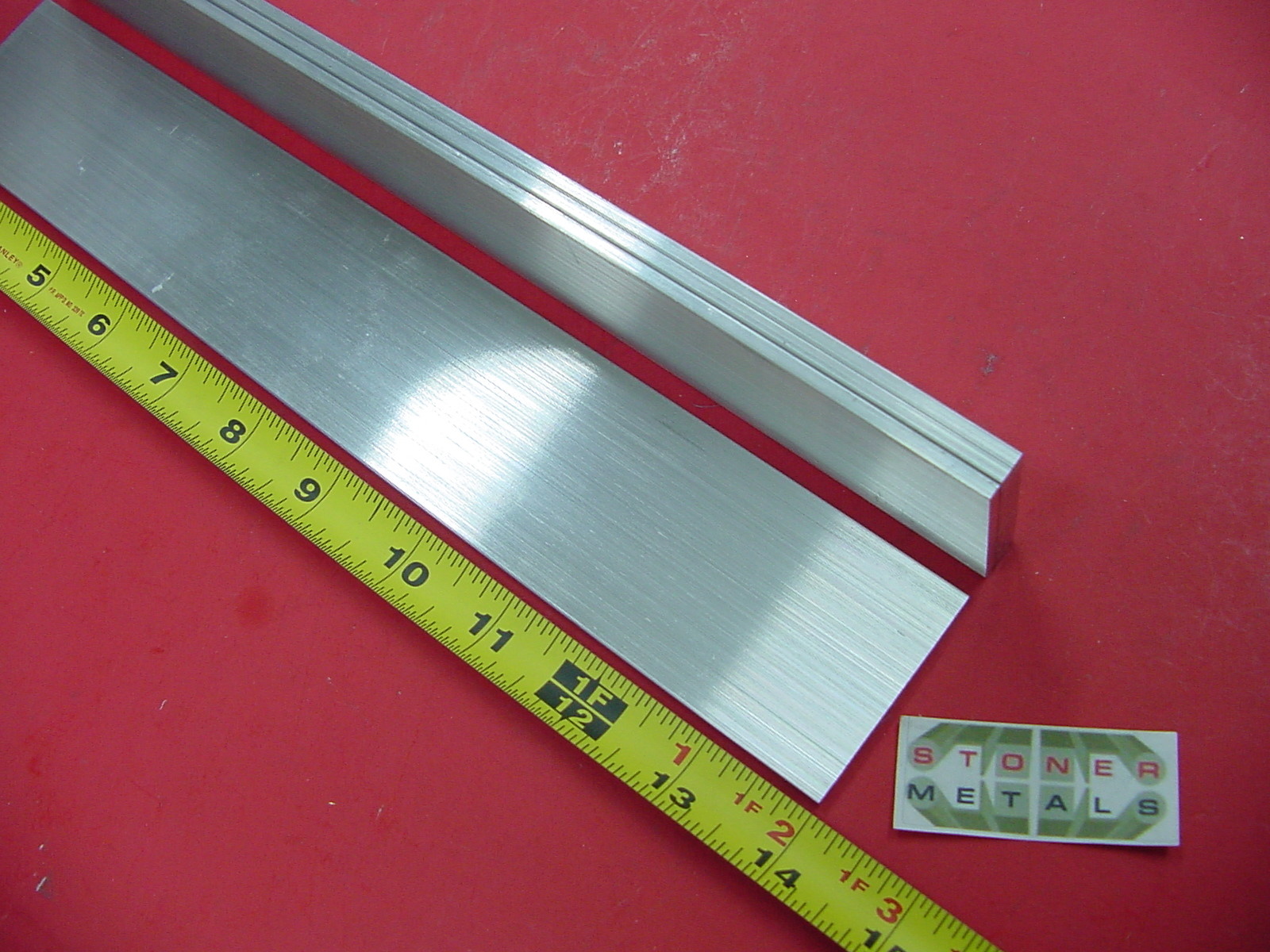 4 Pieces 1/8″ X 2″ ALUMINUM 6061 FLAT BAR 14″ long T6511 Extruded Mill Bar Stock
