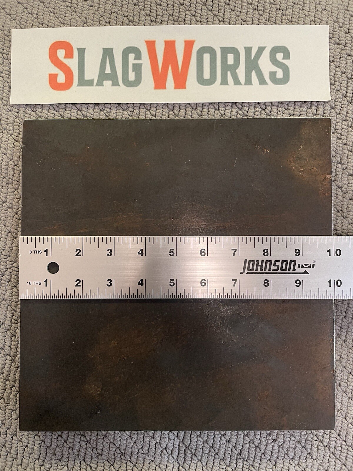 1/4x10x10 inch steel plate 10”x10” A36 Hot Roll Flat .25″ Thick