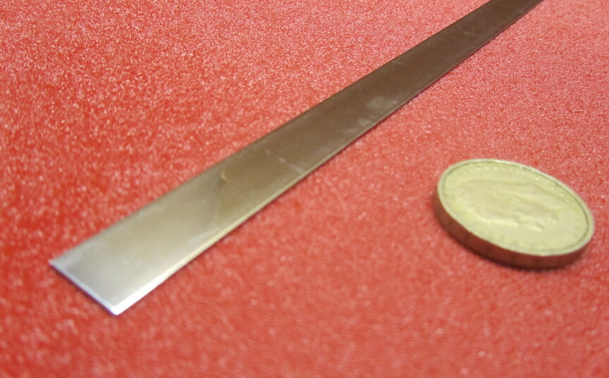 301 Stainless Steel Sheet Shim, .010″ (+/-.0007″) x 1/2″ x 100 Foot Length