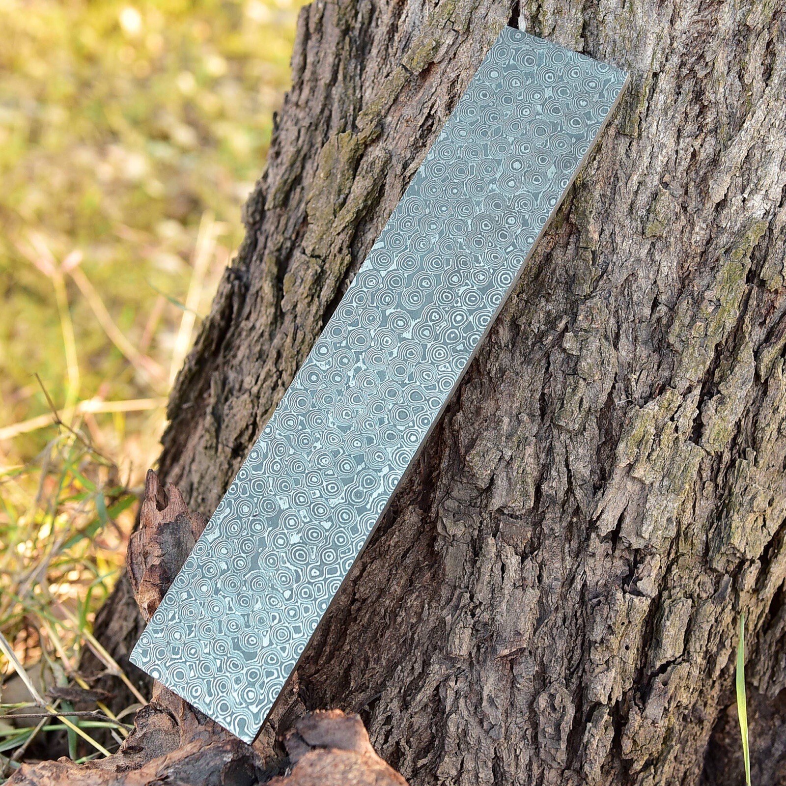 5 MM Hand Forged DAMASCUS STEEL PLATE 10”x 2” Flat Bar Billet Bar Rain Pattern