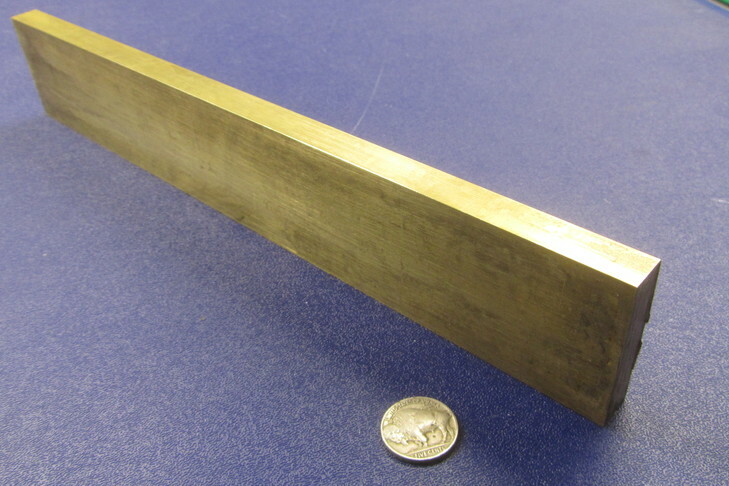 360 Brass Flat Bar 1/2″ Thick x 2.0″ Wide x 12.0″ Length