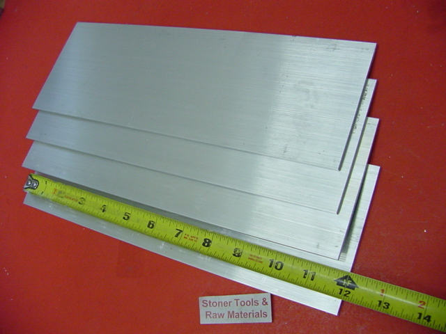 6 Pieces 1/4″ X 3-1/2″ ALUMINUM 6061 FLAT BAR 12″ long T6511 Extruded Mill Stock