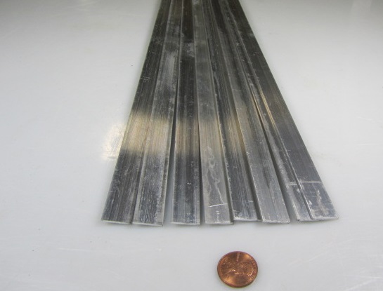 6061 T6 Aluminum Bar, 1/16″ (.062″) Thick x 5/8″ Wide x 36″ Length, 8 pcs