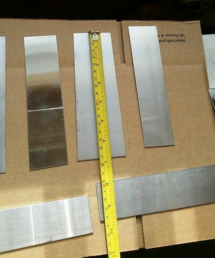 30 piece 304 316 Stainless steel 24 gage Plate various sizes and shapes 2″ x 6″
