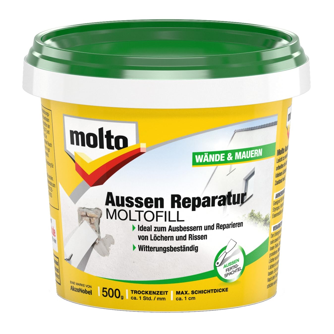 Exterior Repair Moltofill, Exterior Finished Filler for Small Touch Up Paint…