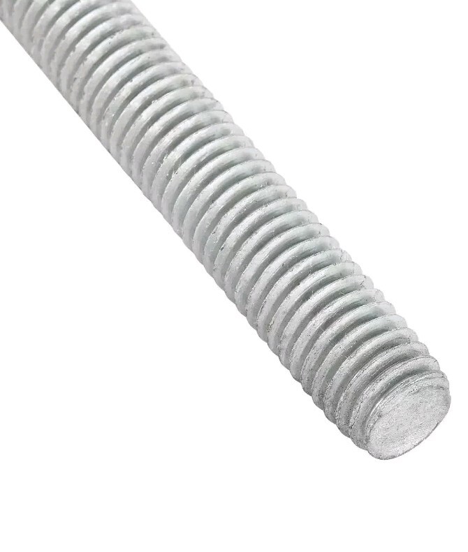 Zinc Plated Steel NC Threaded Rod 8-32 x 6″ Inch Pack of 10