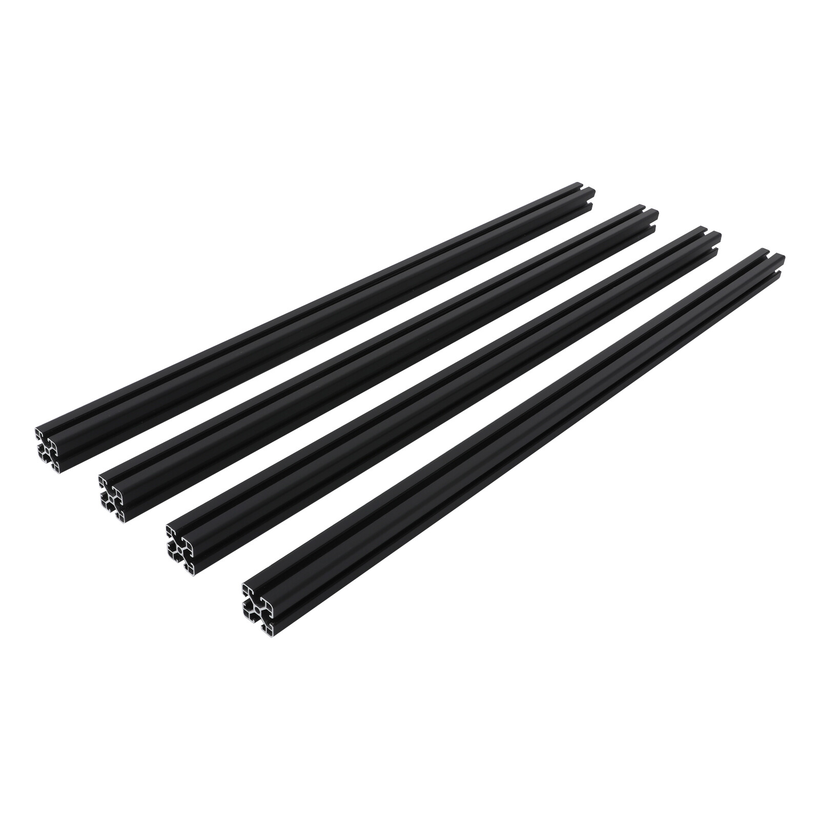 Aluminum T-slot 4040 extruded profile 40x40mm Length 1000mm, 4 pieces set