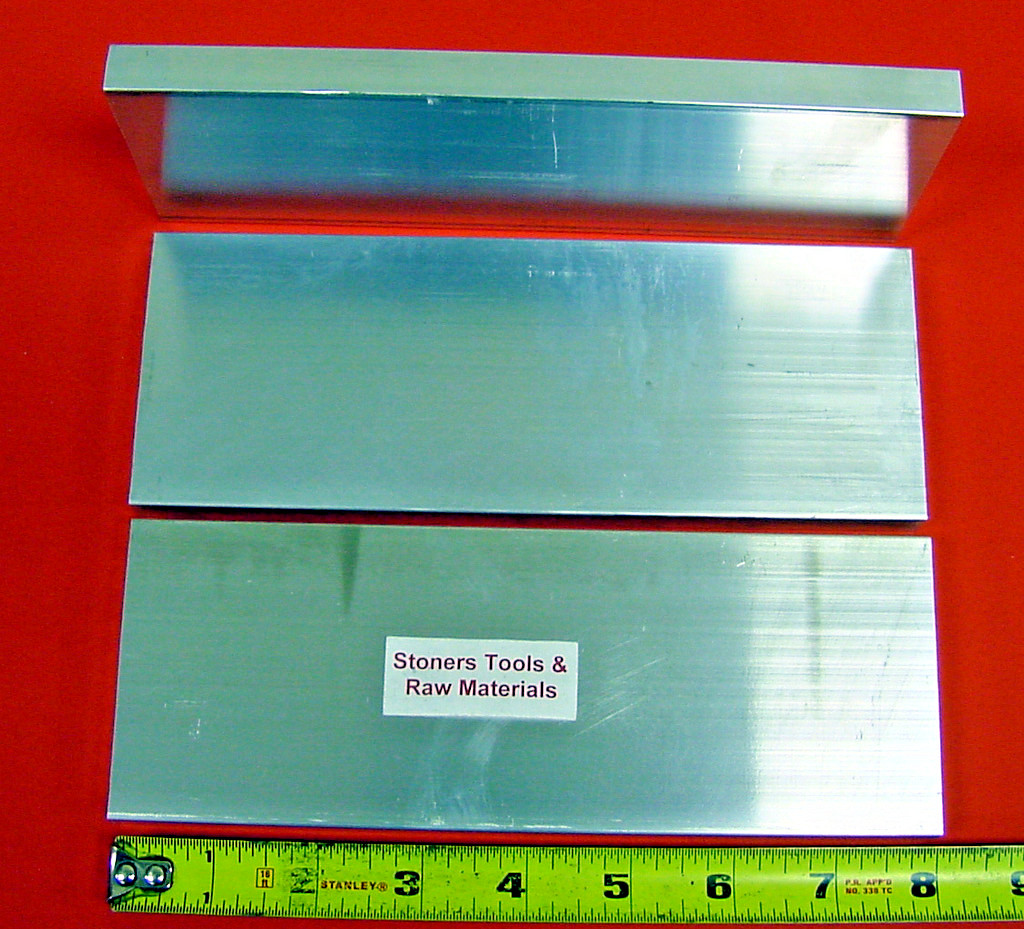 3 Pieces 1/2″ X 3″ ALUMINUM 6061 T6511 FLAT BAR 8″ long Extruded Mill Stock New
