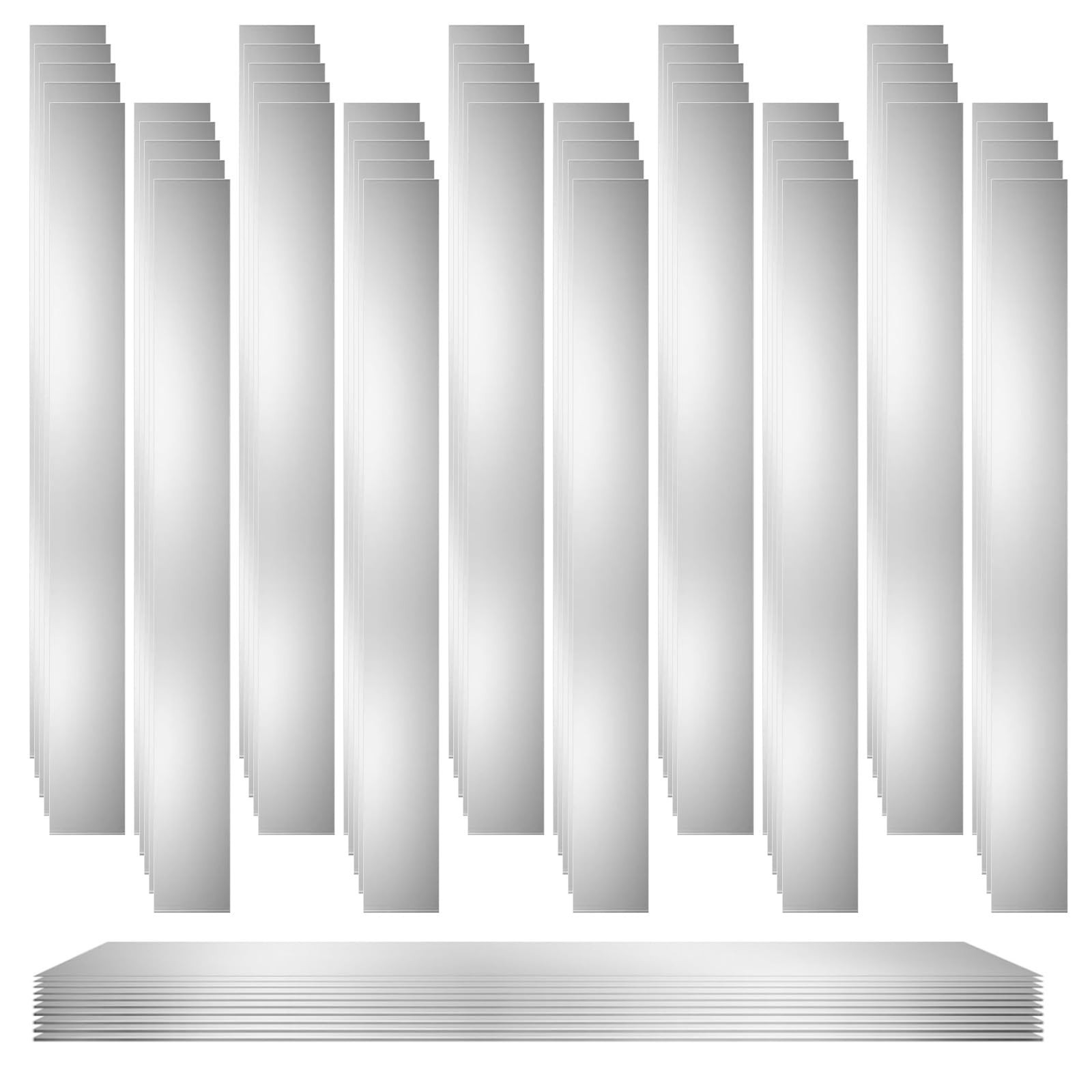 50pcs Stainless Steel Shim Stock Assortment, 1″x12″, 10 Thicknesses for Leveling
