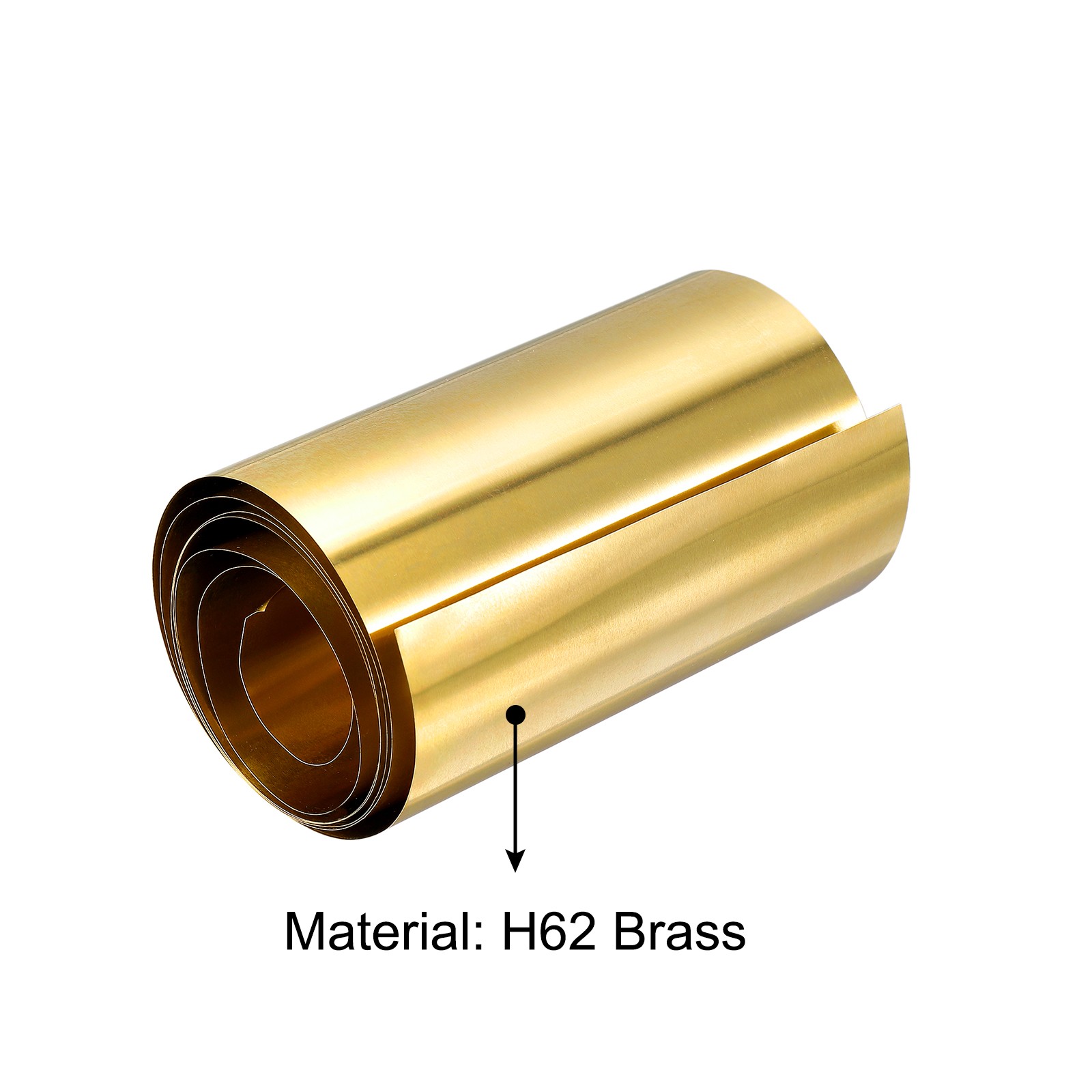 Brass Sheet Roll, Metal Foil Plate 2000mm x 100mm x 0.2mm