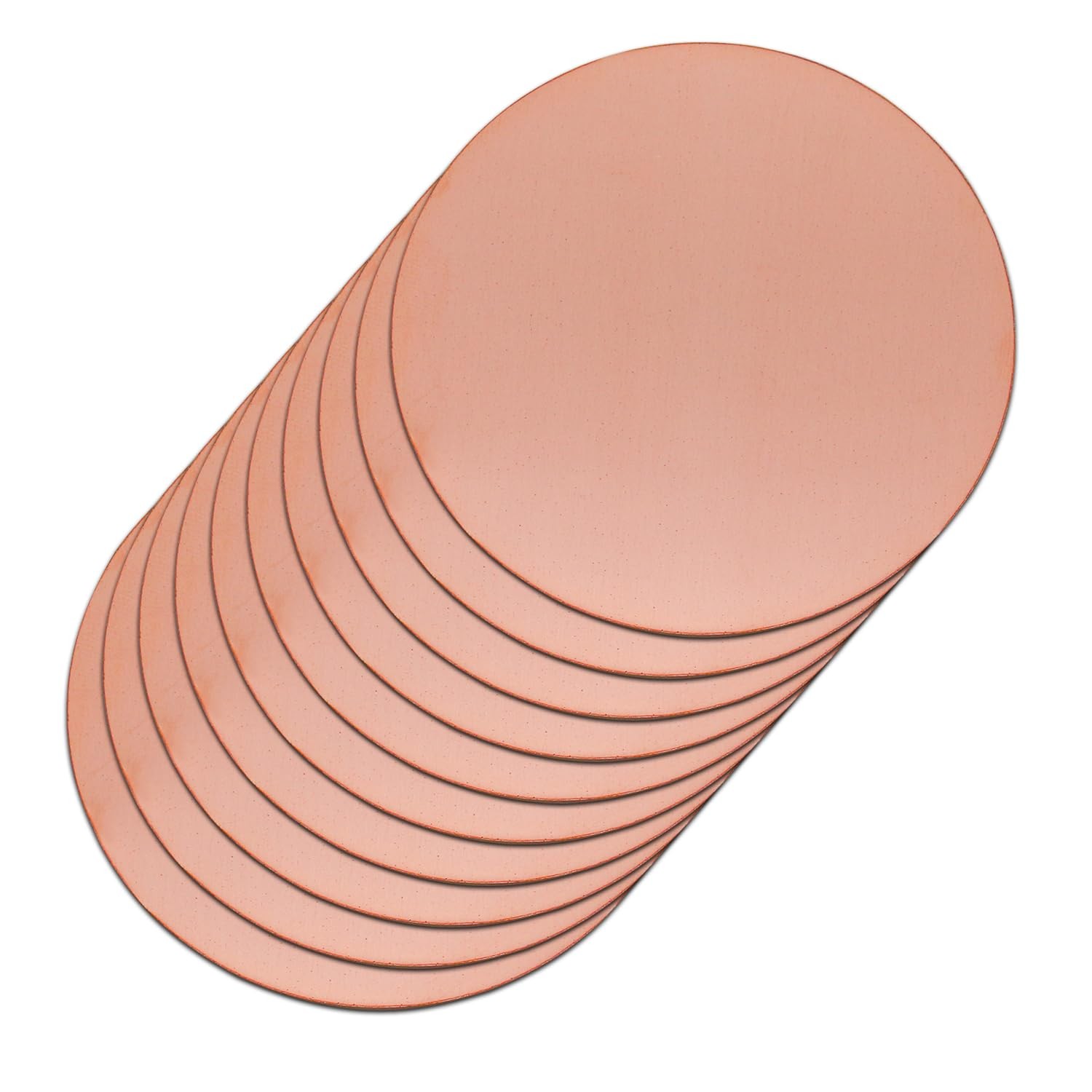 Uxney 1-3/16″ Copper Round Discs, 14 Gauge 1.5mm Dia:1-3/16″, reddish-brown