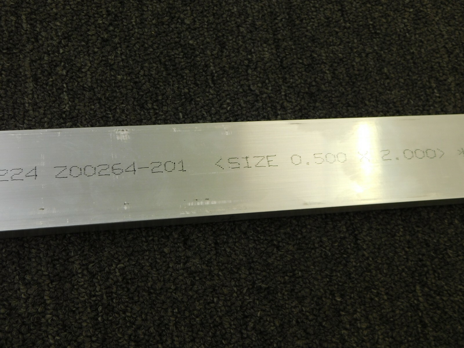 Kaiser Aluminum 72" x 2" x .5" 6061-T6511