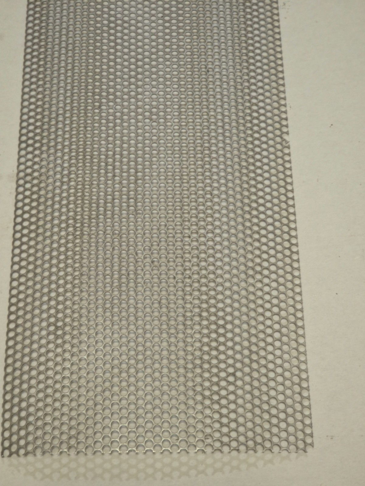 22 Gauge Stainless Steel Perforated Sheet 0.032″ 1/8″ Holes 3/16 Centers 6″ x 40