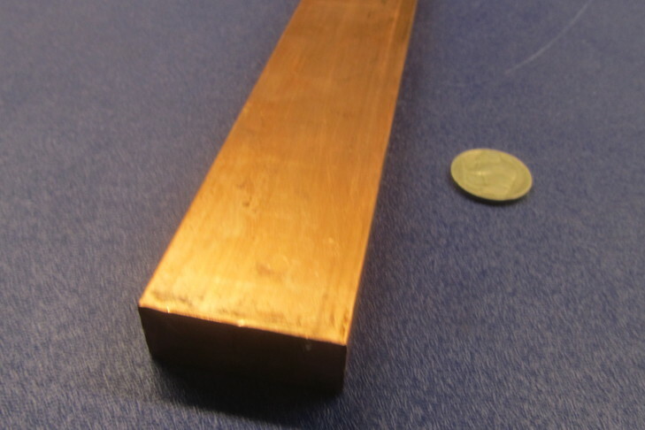 182 Copper Bar 5/8″ Thick x 1 1/2″ Wide x 3 Foot Length