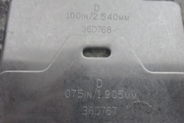 Brand Name 36D706 260 Pc 5 In Shim Length/Width Slotted Shim Assortment