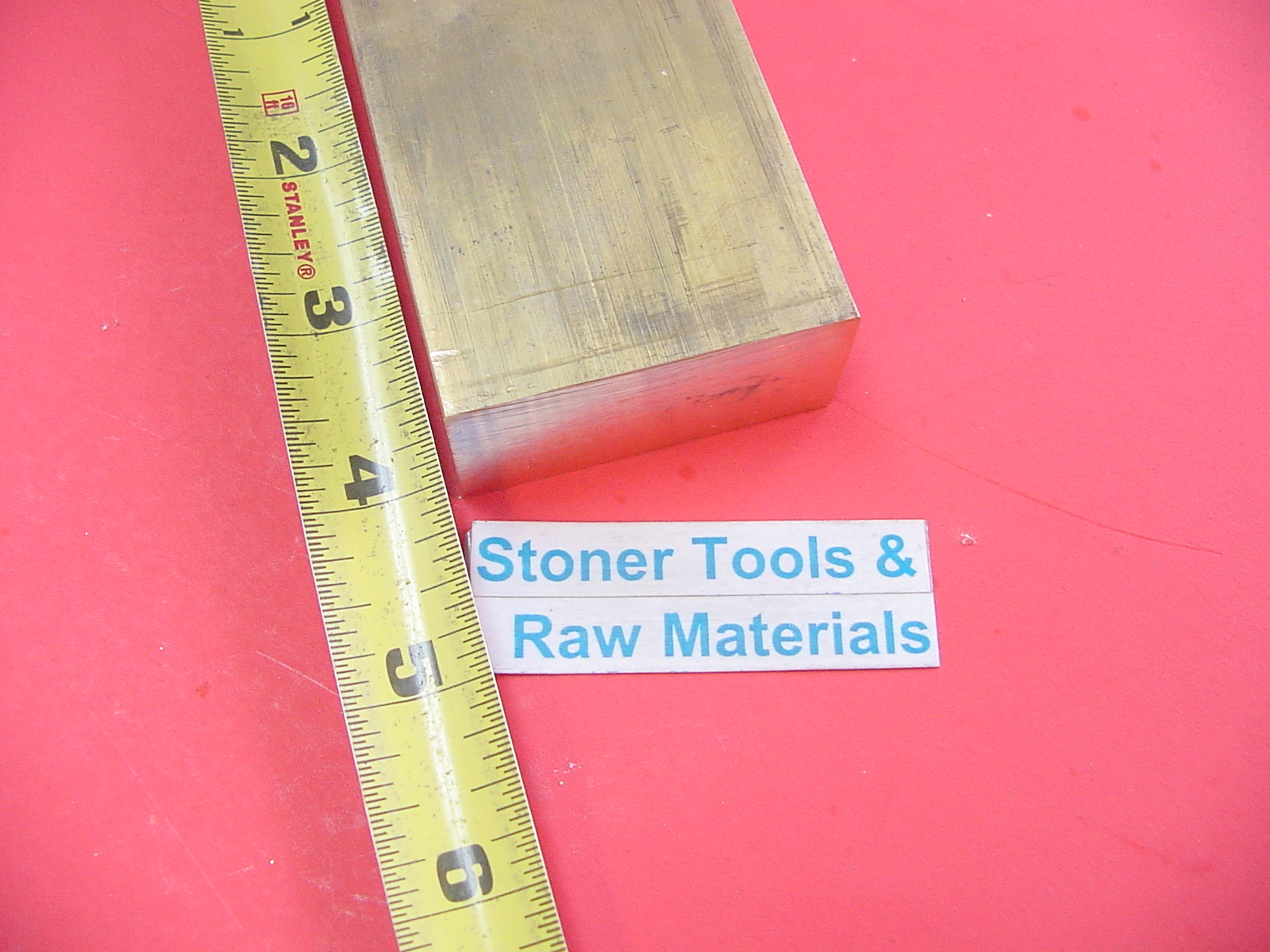 1″ x 2″ C360 BRASS FLAT BAR 4″ long Solid Plate Mill Stock H02 1.0″x 2.0″x 4″
