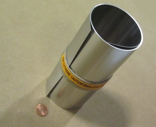 301 Stainless Steel Sheet 1/2 Hard .010″ Thick x 6.0″ Width x 50.0″ Length