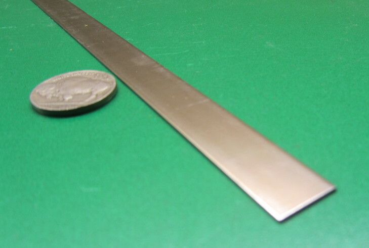 301 Stainless Steel Sheet Shim, .008″ (+/-.0004″) x 1/2″ x 100 Foot Length