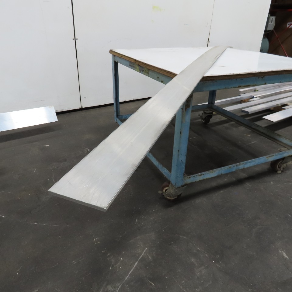 1/4″ x 4″ Solid Aluminum 6061 Flat Stock 144″ Length