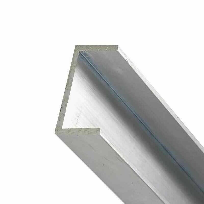 Aluminum Channel 1″ Leg x 4″ Base Width x 3-3/4″ Inside x 1/8 Thick x 8 Feet NEW