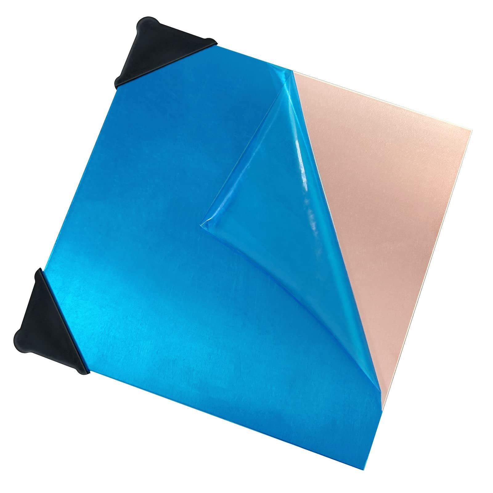 2 Pieces 99.9% Pure Copper Sheet 4 X 418 Gauge(1Mm) Thickness Film Attached