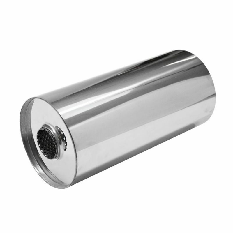 Universal 304 Stainless Steel Muffler, Round, 6 8 Inch, 9-20 Inch