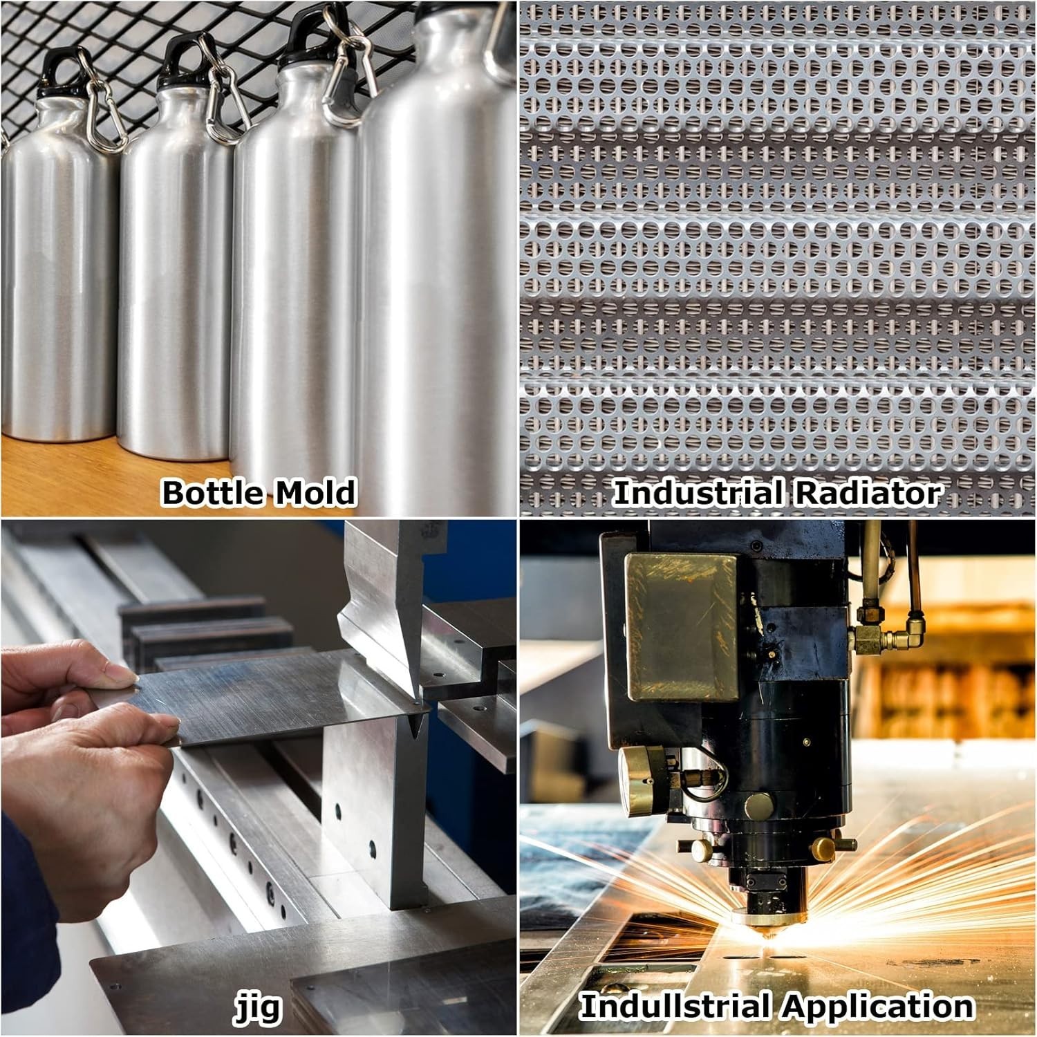 6 Pack Aluminum Sheet Metal 12X12X1/64 Inch Thin Flat Plate Panel