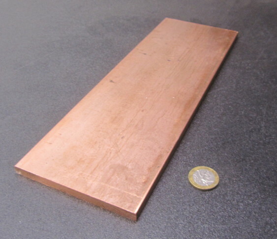 110 Copper Bar 1/2 Hard, 5/16″ Thick x 4.0″ Wide x 12 Inch Length
