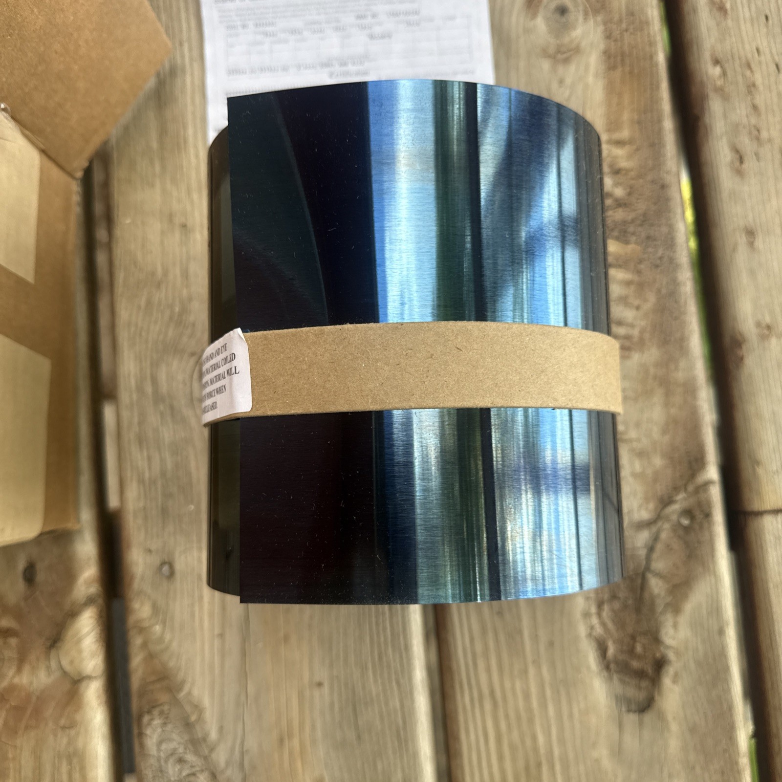 Blue Tempered Spring Steel .020 Thickness 50”x6”