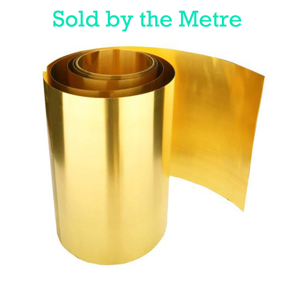Thin Brass Foil Belt Metal Sheet Plate Model Making Material 100mm Wide