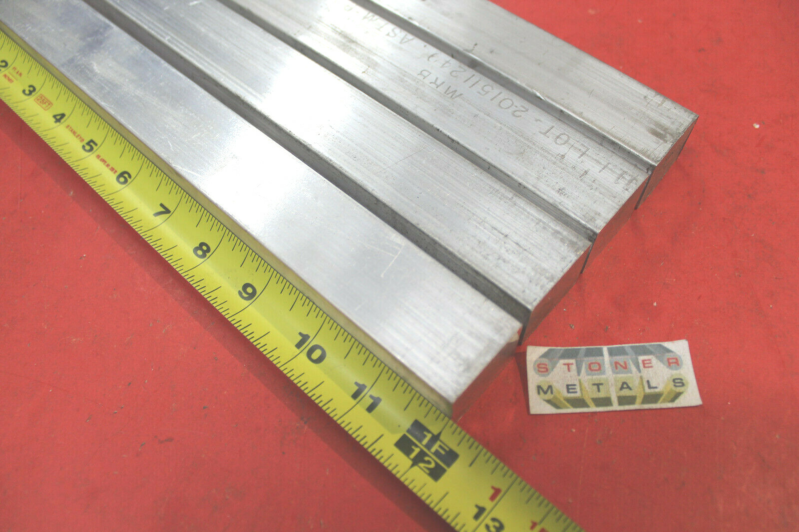 4 Pieces 1″ X 1-1/4″ 6061 ALUMINUM FLAT BAR 12″ long T6511 NEW SOLID MILL STOCK