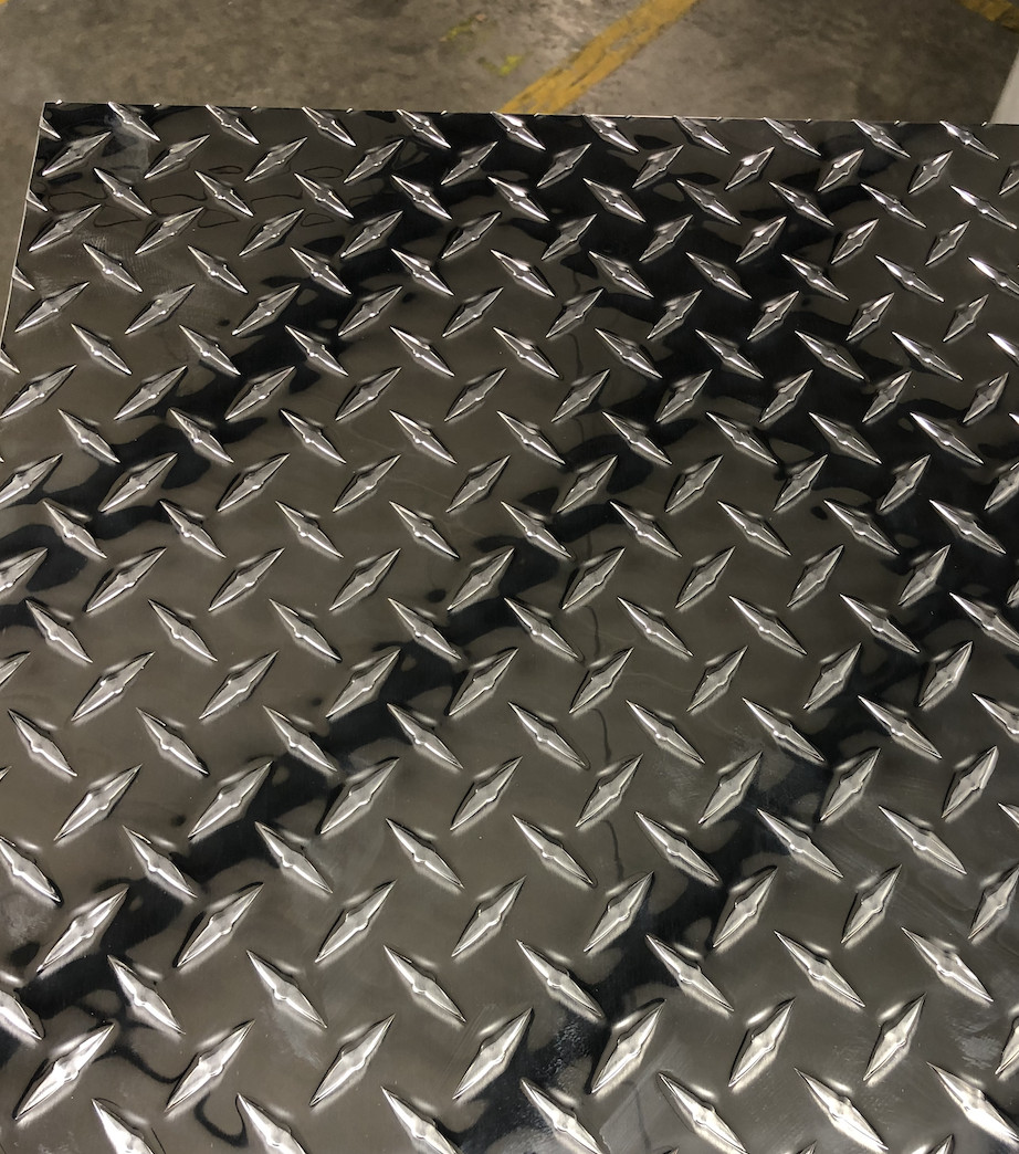 24″ x 48″ Diamond Plate Aluminum .045″ Thick – 18 Gauge (1.15mm)