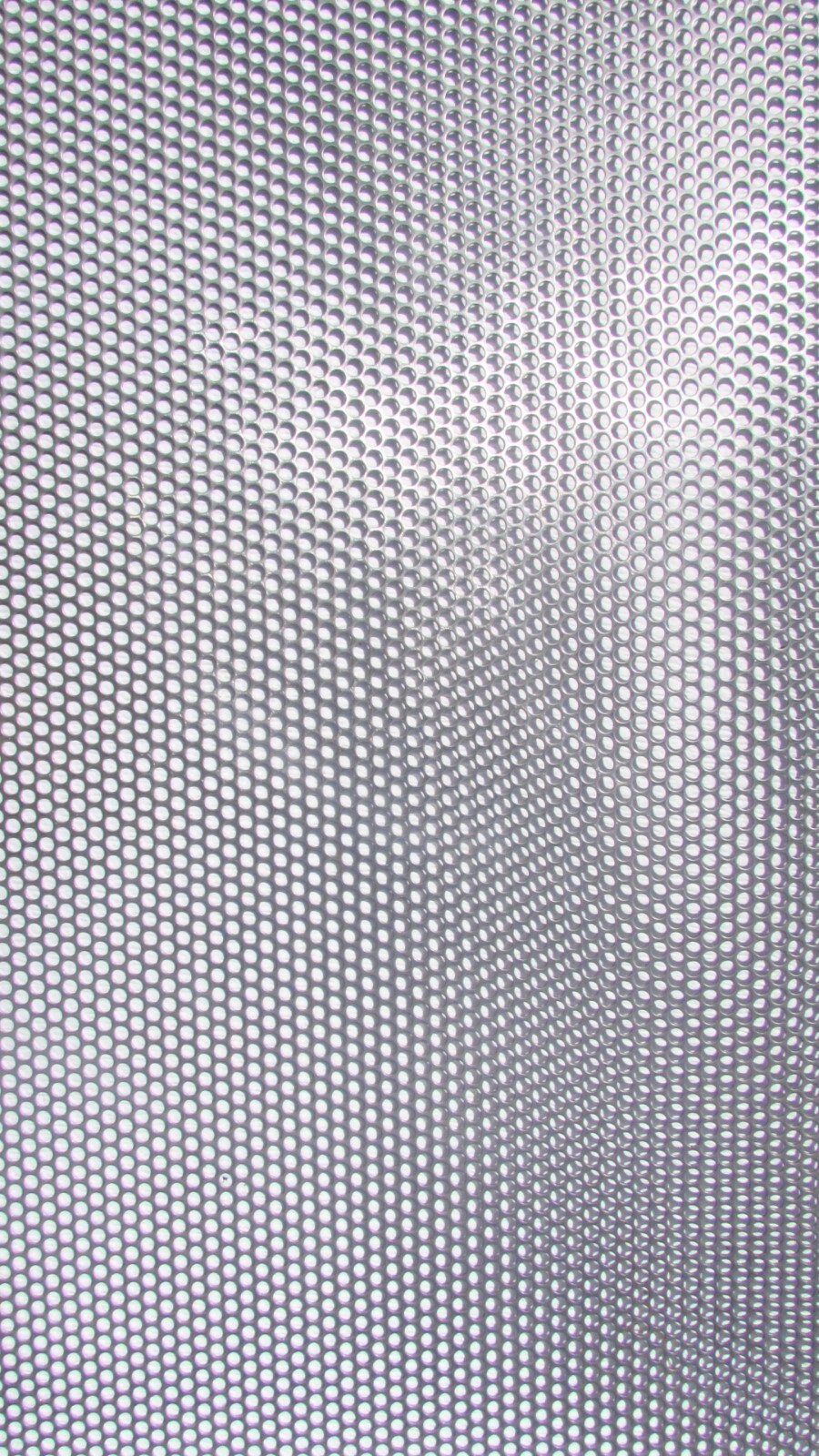1/4″HOLES ON 5/16″CENTER–20 GA. STAINLESS PERFORATED SHEET–6″ X 8-1/4″