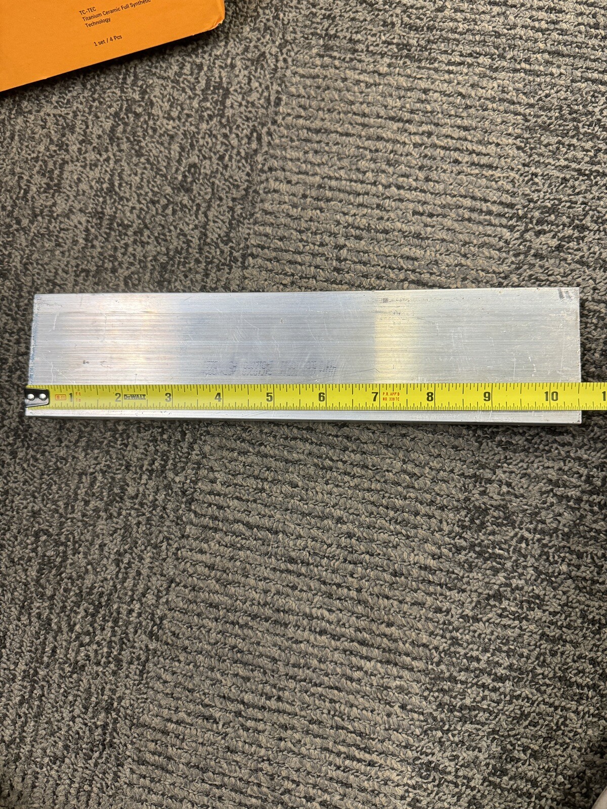3/4″ X 2.5″ ALUMINUM 6061 FLAT BAR 10″ long T6511 Extruded Mill Bar Stock Plate