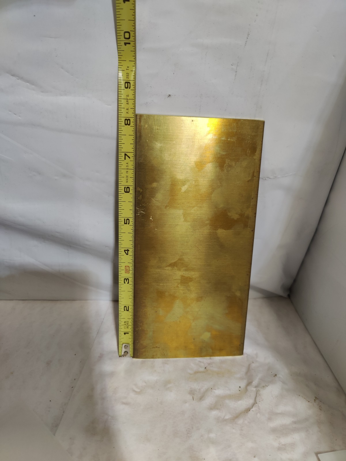 1/8″ Brass Sheet – Plate 4″x8″ x .125 thick NOS