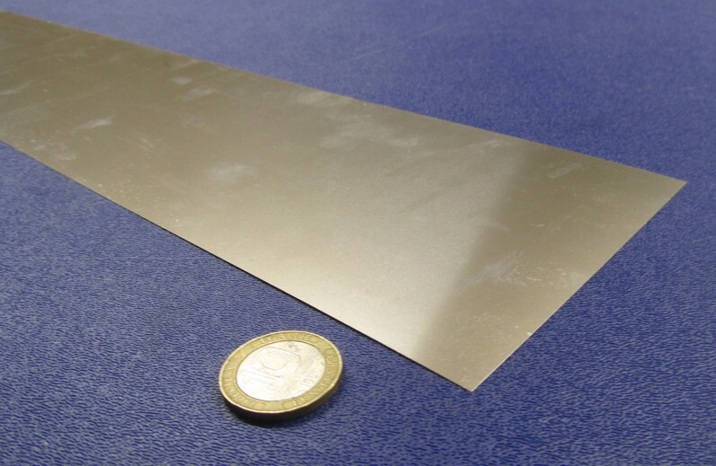 301 Stainless Steel Sheet Shim, .031″ (+/-.0015″) x 4.0″ Width x 5 Foot Length