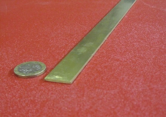 353 Brass Flat Bar 1/16″ Thick x 3/4″ Wide x 36.0″ Length